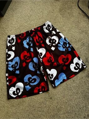 Men's Athletic Mesh Shorts - Red/White/Blue